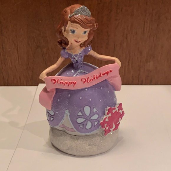 Disney Other - Happy Holidays Princess In Purple Dress Disney Ornament